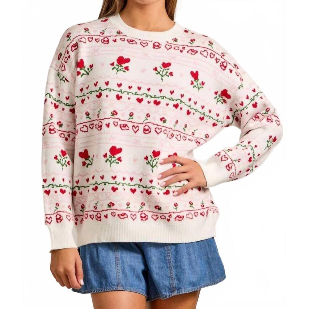 NEW MAINSTRIP ellarose sweater in red